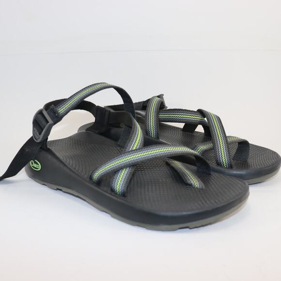 Chaco Z/2 Classic Sandals Men’s 12 Black Green Adjustable Toe Loop main image 6